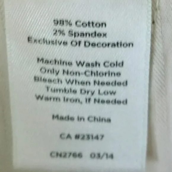 NEW Talbots Women's Pants Weekender Casual Red 98% Cotton Size 2 XS - Picture 5 of 5